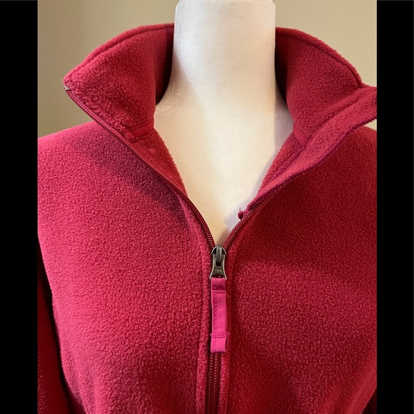 ♥️ Host Pick♥️ L.L. Bean Polartec Fleece Jacket, Raspberry, Small Petite - Picture 2 of 13